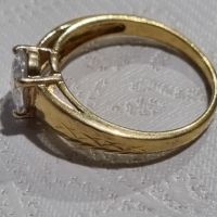 Vintage сребърен пръстен с позлата 3,62 грама , снимка 8 - Пръстени - 45306470
