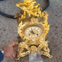 Каминен часовник от 19-ти век рококо стил, снимка 2 - Антикварни и старинни предмети - 45698476