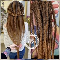 👑 💗Двойни Расти / Дредове за Коса Дизайн - Double Ended Dreadlock , Ръчно Плетени Расти КОД : 0277, снимка 1 - Аксесоари за коса - 45339204