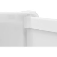 Бял шкаф за баня с огледало, снимка 3 - Шкафове - 45129627