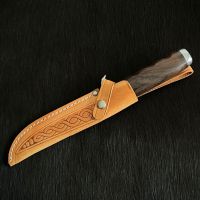 Рядък античен ловен нож ( Rich.Abr.Herder Solingen) в напълно ново състояние. (Rehw105), снимка 4 - Ножове - 45354731