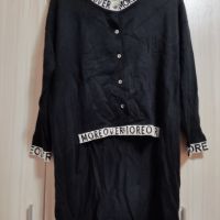 Черно-бяла блуза, снимка 1 - Блузи с дълъг ръкав и пуловери - 45252586