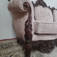 Италианска барокова гарнитура, снимка 9 - Дивани и мека мебел - 45373658