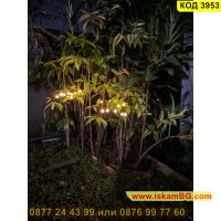Водоустойчиви декоративни лампички за градина Светулки със соларен панел - КОД 3953, снимка 9 - Лед осветление - 45465238