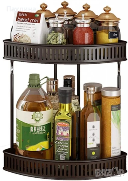 Ъглова стойка за подправки 2 нива, снимка 1