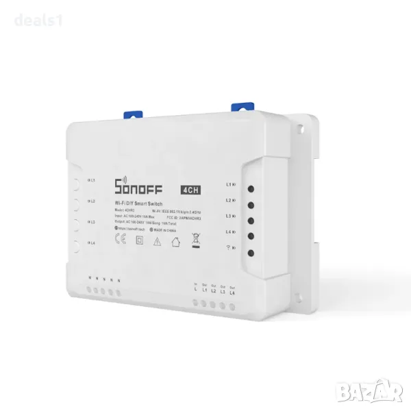 SONOFF 4CHR3 4-канален Wi-Fi Интелигентен Превключвател, снимка 1