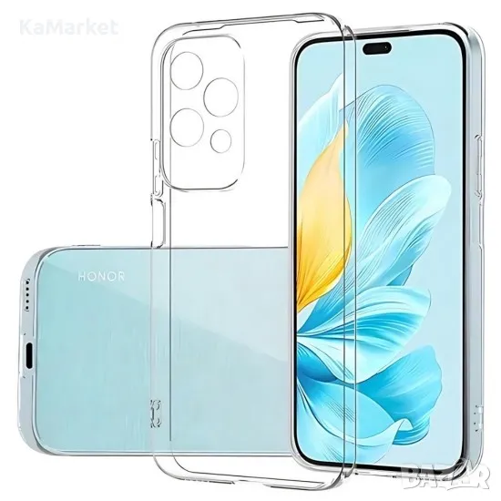 Силиконов кейс MBX 2mm, За Honor 200 Lite, Прозрачен, снимка 1