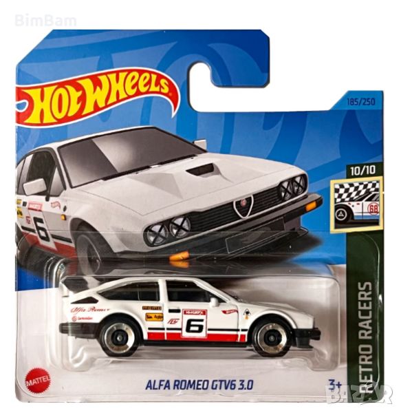 Оригинална колекционерска количка Hot Wheels Alfa Romeo GTV6 3.0 / Retro Racers, снимка 1