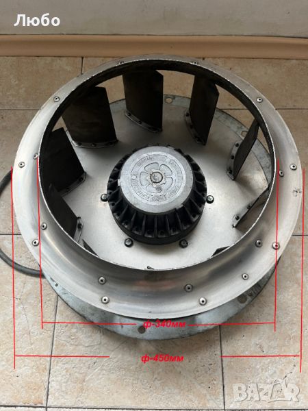 Вентилатор центробежен канален, снимка 1