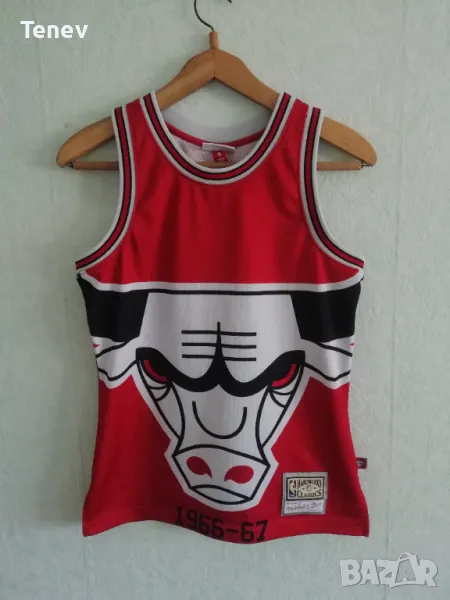 Chicago Bulls Mitchell & Ness Hardwood Classics 1966-1967 NBA оригинален потник S Чикаго Булс , снимка 1
