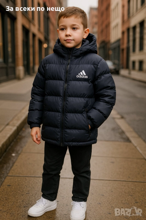 Adidas Детско Черно Зимно Яке 9-10г 11-12г 13-14г 15-16г Код Детски Находки38, снимка 1