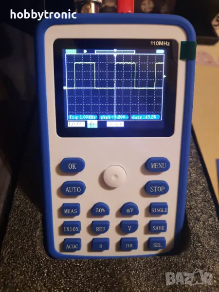 Цифров 110MHz LCD осцилоскоп Fnirsi 1C15, снимка 1