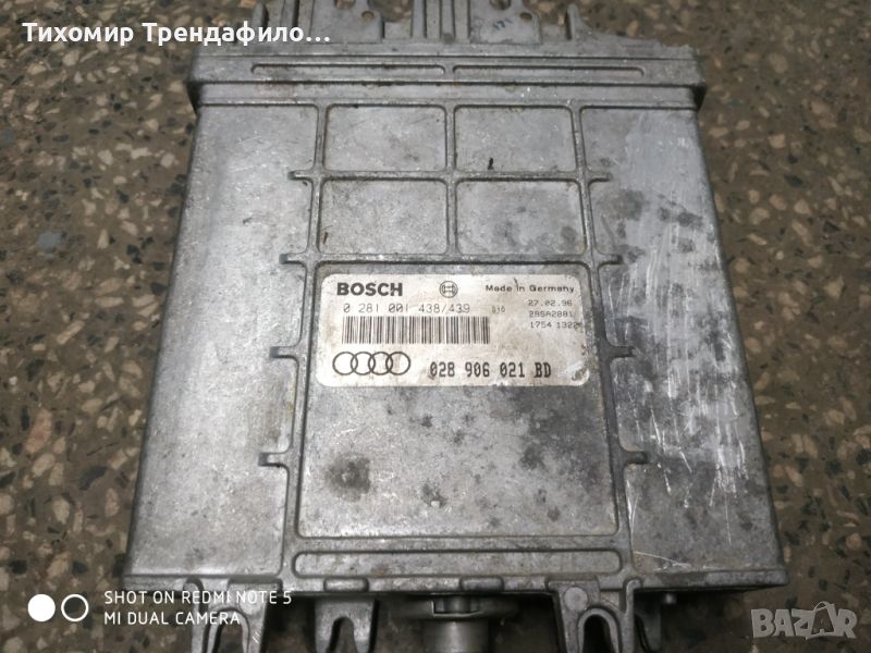Компютър ECU Audi A4 1.9 TDI - AHU  028906021BD , 028 906 021 BD, 0281001438, 0 281 001 438, снимка 1