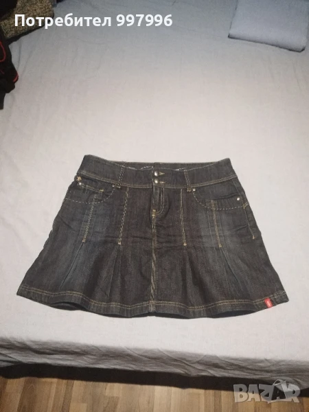 дънкова пола - ХЛ / 2ХЛ размер, снимка 1