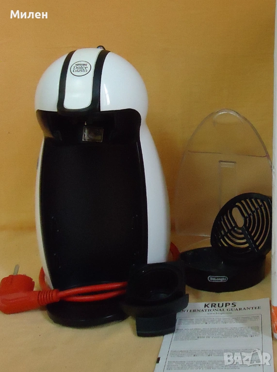 Кафемашина с гаранция 1 година NESCAFÉ® Delonghi Dolce Gusto Piccolo.White, снимка 1