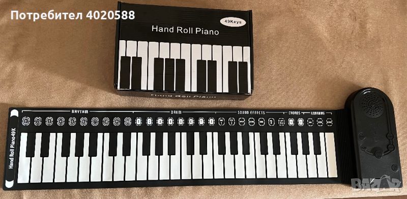 Сгъваемо силиконово пиано с 49 клавиша, снимка 1