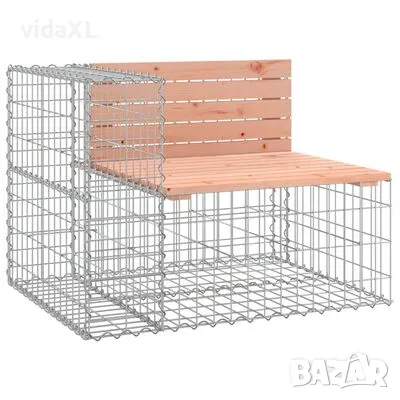 vidaXL Градинска пейка габион 92x71x65,5 см（SKU:834381, снимка 1