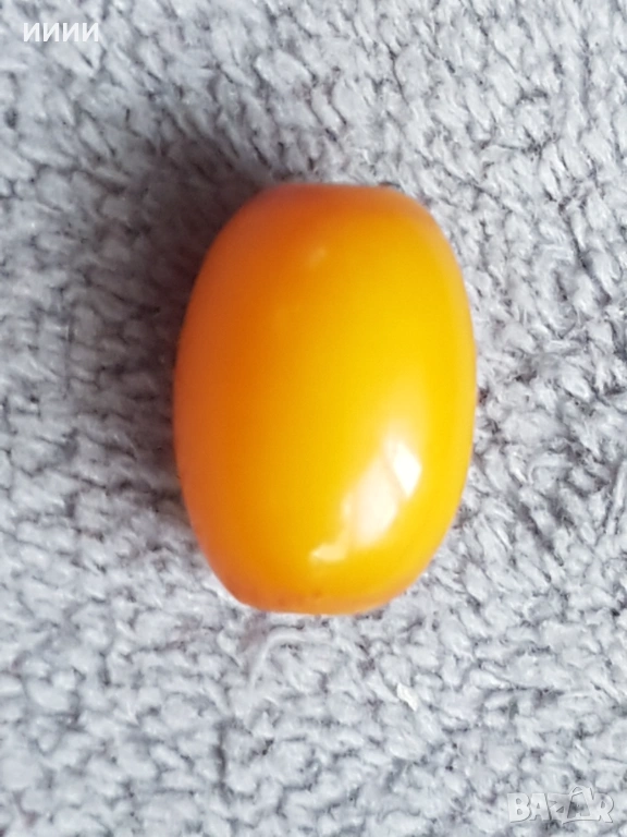 Зърно кехлибар от броеница, снимка 1