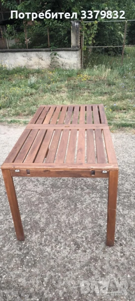 градинска маса от екзотично дърво, снимка 1