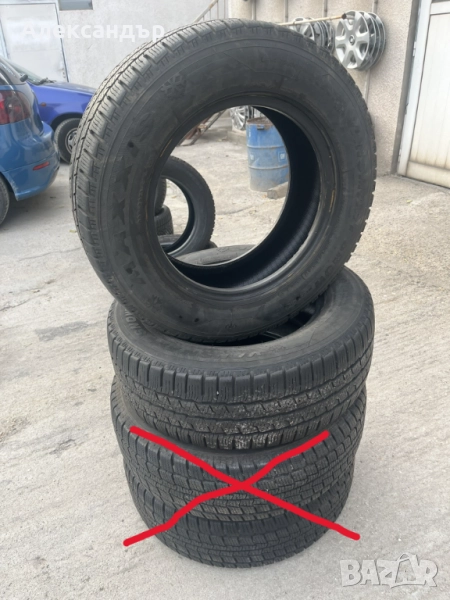 2 броя зимни гуми за бус - 215/65/15 С - Максис, снимка 1