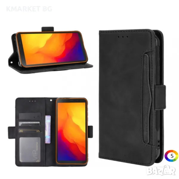 Blackview BV6300 Pro Wallet Кожен Калъф и Протектор, снимка 1