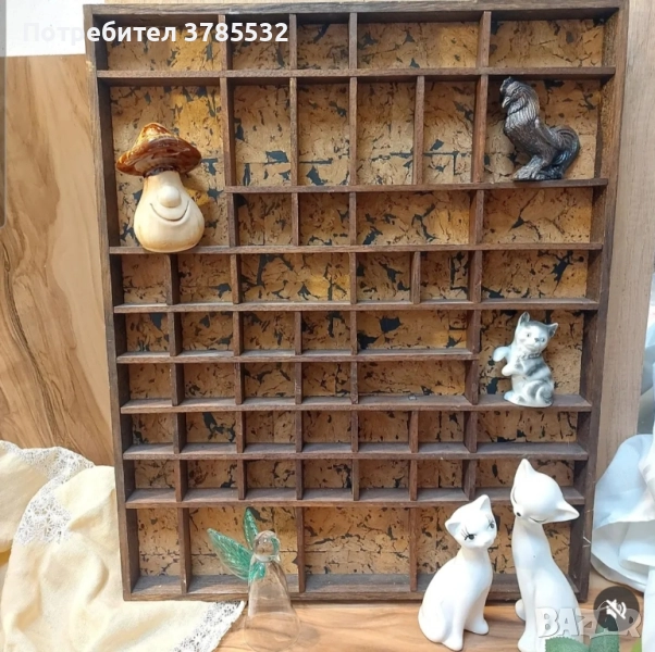 дървена поставка за миниатюри, снимка 1
