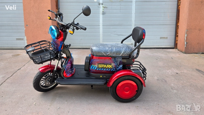 Електрическа двуместна триколка 1500W,60V, снимка 1