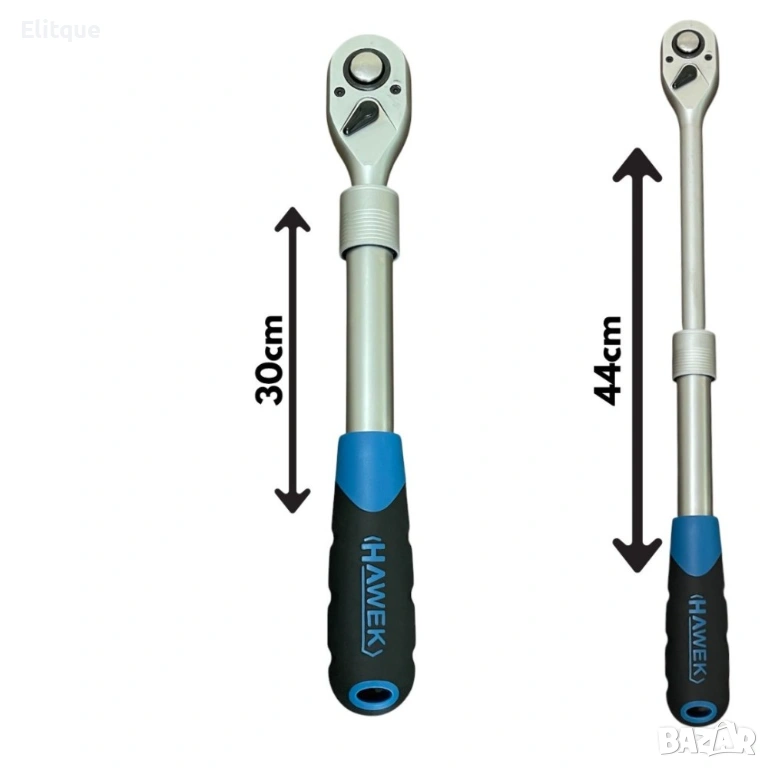 Удължаваща телескопична тресчотка 1/2" HAWEK, снимка 1