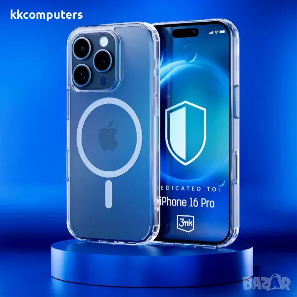 Калъф PVC Mutural Прозрачен /Сива рамка/ за iPhone 16 Pro Max 6.9 Баркод : 3130826, снимка 1