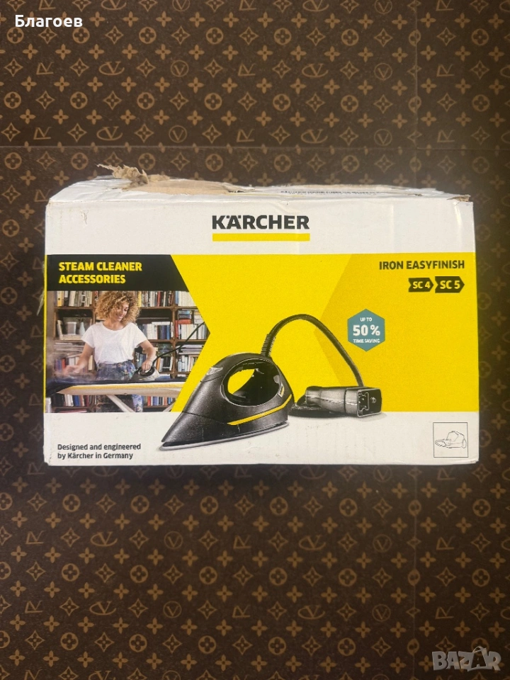 Ютия Karcher за SC EasyFinish, Керамично покритие, Постоянно налягане на парата, Тегло 1.4 кг, черна, снимка 1