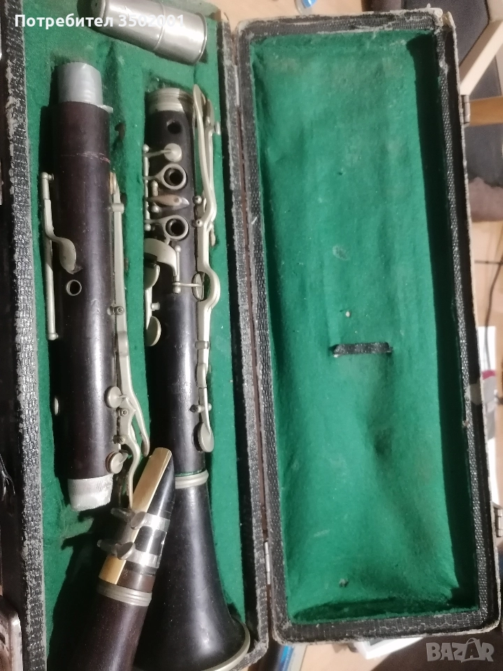 B-Кларинет около 1920 Otto Moennig Leipzig с куфар и мундщук Meyer New York , снимка 1
