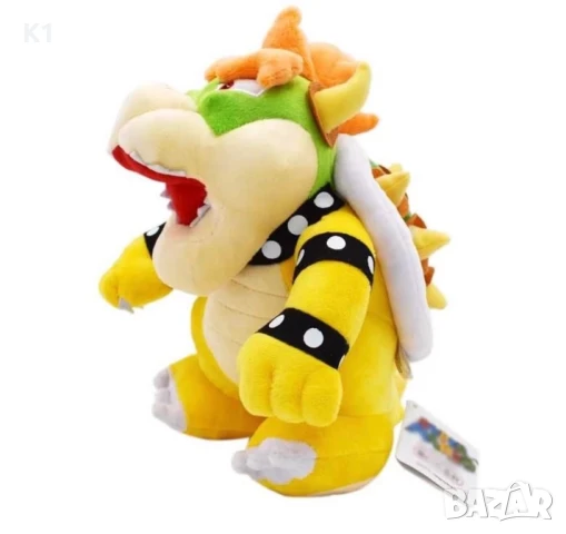Плюшена играчка Дракон Супер Марио Super Mario, 30см, снимка 3 - Плюшени играчки - 51391777