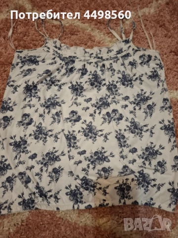 Памучен Дамски Топ/Потник, снимка 2 - Потници - 51509626