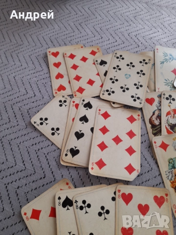 Стари карти за игра Coeur, снимка 4 - Карти за игра - 52978643