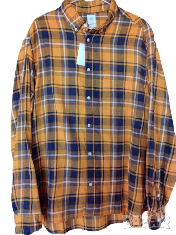Мъжка карирана риза H&M, 100% памук, XL