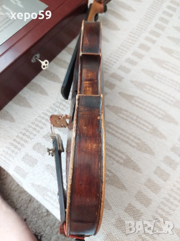 Стара немска цигулка, 1843 година, 1 000 €, снимка 9 - Струнни инструменти - 52537840