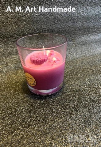 Свещ с аромат на Магнолия , снимка 7 - Декорация за дома - 53510228