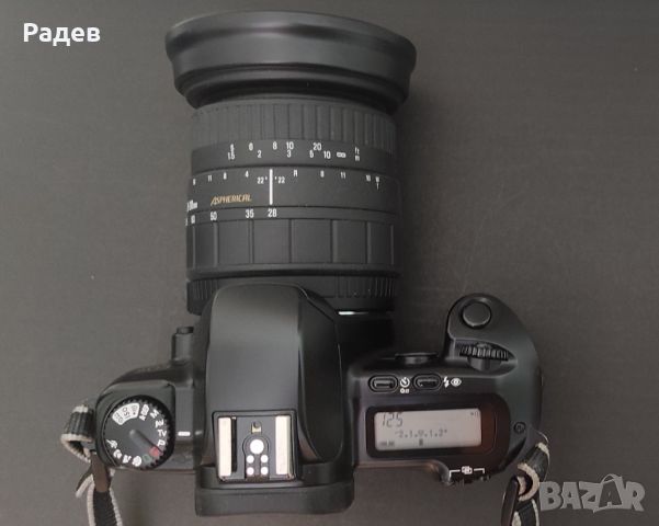 Canon EOS 500 SLR автофокусна лентова филмова камера с обектив sigma asperial 28-200mm 1:3.8-5.6 UC , снимка 4 - Фотоапарати - 45675983