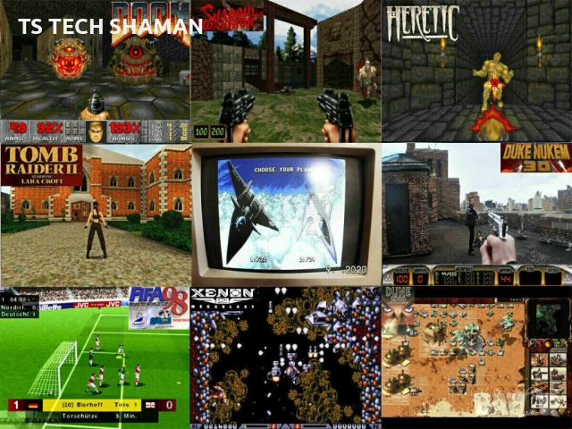 ⭐Продавам уникат ретро компютър Intel 486DX2-66MHz с много ретро игри!⭐, снимка 6 - Геймърски - 50951359