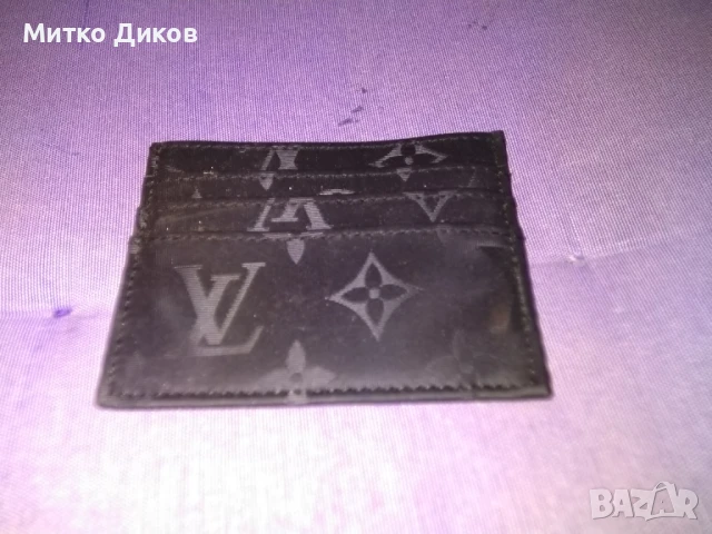 Луи Витон калъвче за карти документи промазан плат 105х80