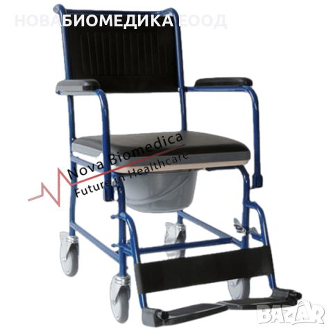 Комбиниран тоалетен стол – количка стандартен, снимка 1 - Тоалетни столове - 46474248
