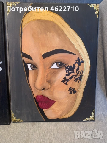картини портрети на момичета , снимка 5 - Картини - 53065624