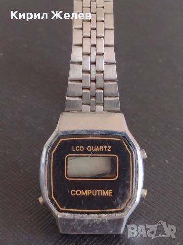 Ретро електронен часовник COMPUTIME рядък за КОЛЕКЦИОНЕРИ 44910, снимка 1 - Антикварни и старинни предмети - 45380355