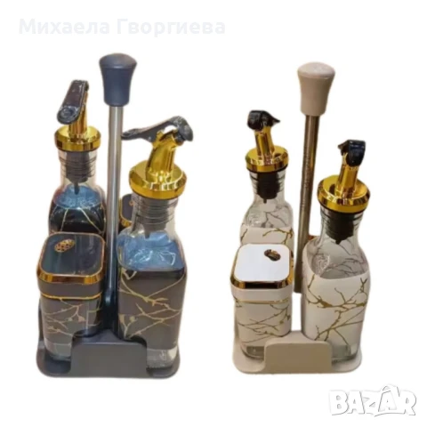 Луксозен въртящ се комплект с дозатори ,метална стойка, снимка 3 - Други - 51044629