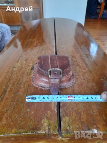 Стара кожена чантичка за колан #2, снимка 2 - Други ценни предмети - 52091240