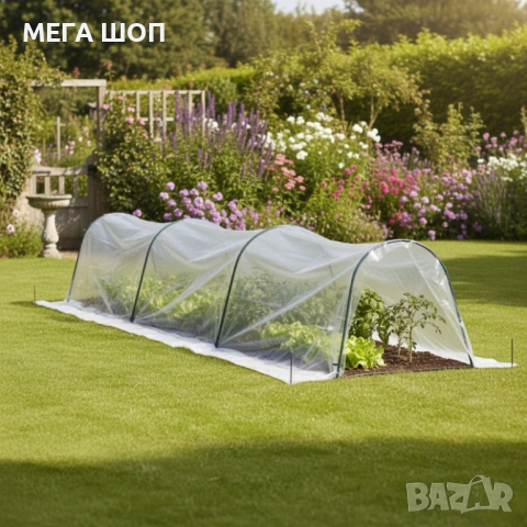 Мини оранжерия - сгъваема, практична и идеална за всеки градинар - 1,8 х 6м, снимка 3 - Оранжерии - 53917964