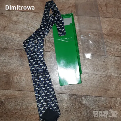 Вратовръзка 100% коприна De Amanda Elephant Handmade 100% Silk Tie, снимка 9 - Други - 47043150