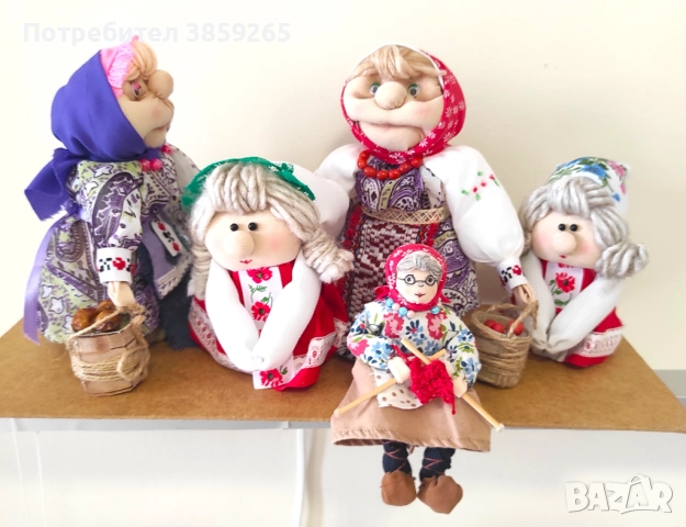 Кукла Баба Марта. Ръчна изработка., снимка 9 - Кукли - 52421044