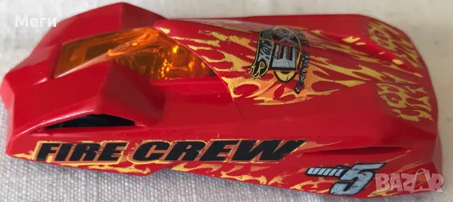 Колекционерска Количка Hot Wheels 1994 – Fire Crew Red Racing Car – Колекционерски Модел, снимка 2 - Колекции - 46987139