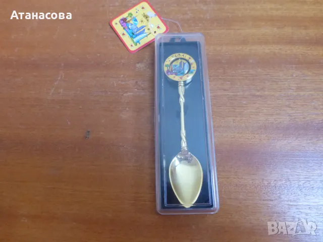 Позлатена сувенирна лъжичка с емайл Дубай лъжички, снимка 7 - Колекции - 49331026